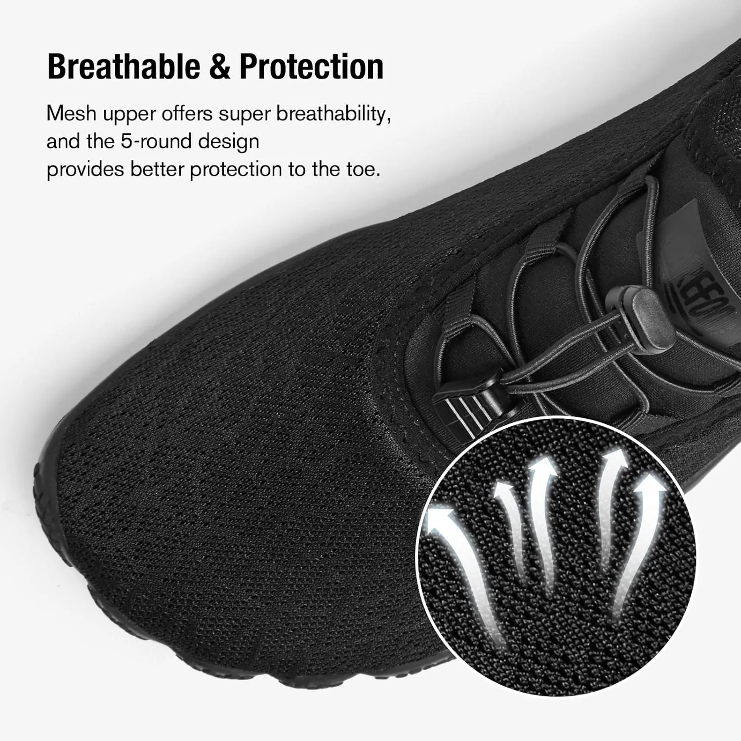 ALEADER Barefoot Water Shoes Men Non Slip Swim Beach Shoes for Hiking Walking River