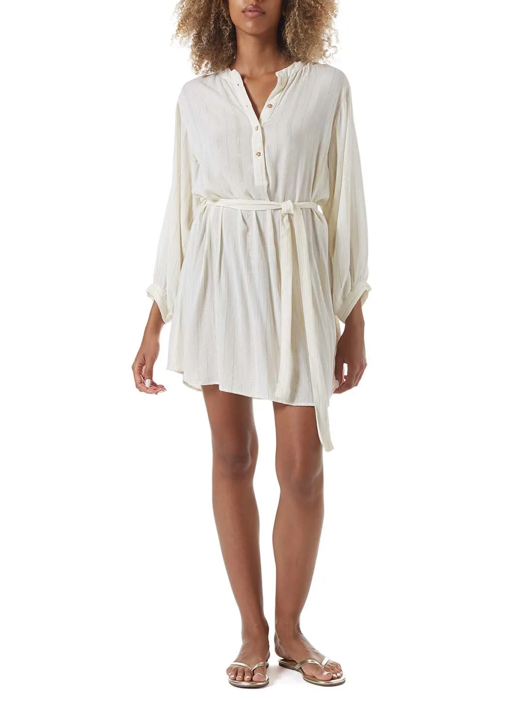 Alexandra Gold Stripe Dress