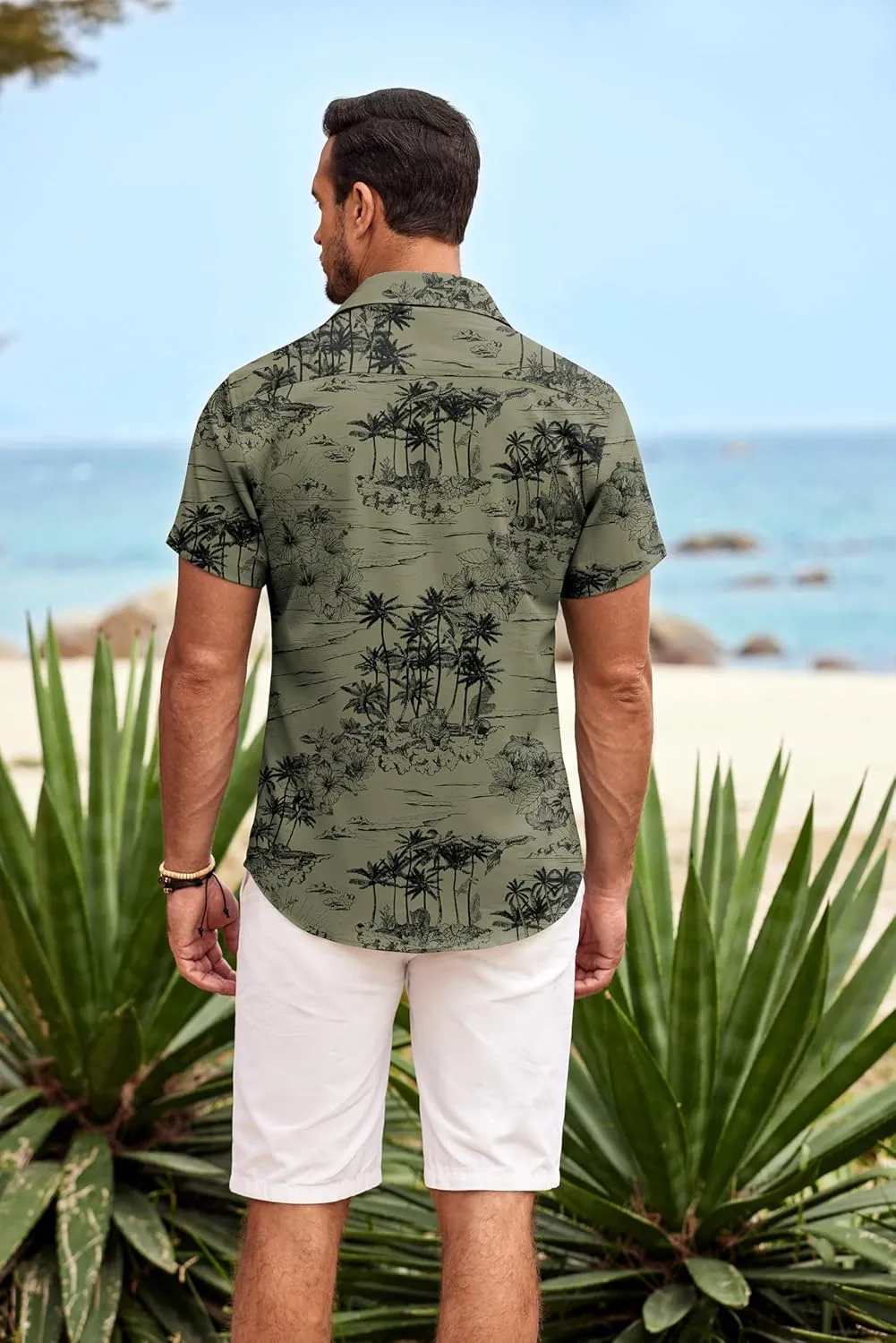 COOFANDY Mens Hawaiian Shirt Short Sleeve Button Down Shirts Tropical Summer Beach Shirts Casual Floral Aloha Shirts