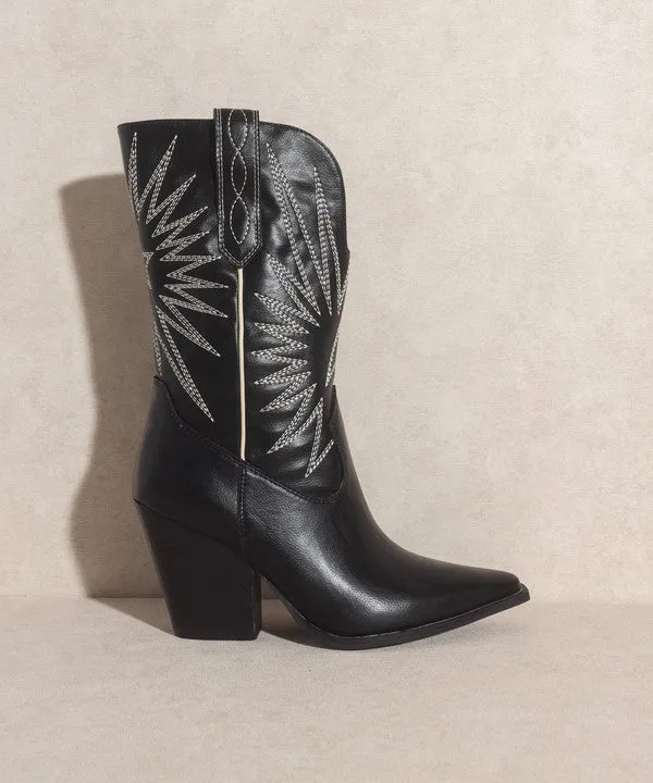 Emersyn Starburst Embroidery Boots RESTOCK