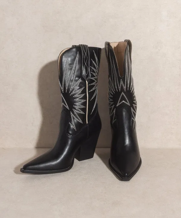 Emersyn Starburst Embroidery Boots RESTOCK