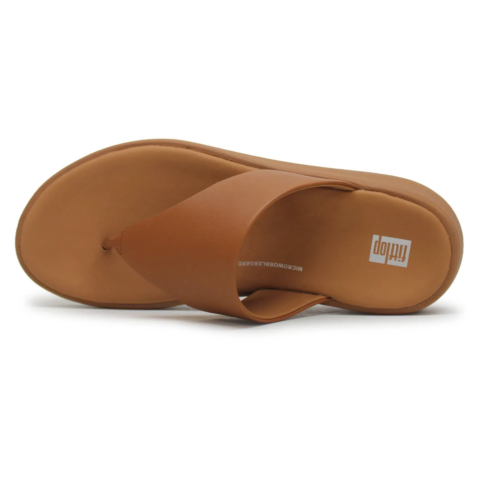FitFlop F Mode Leather Platform Toe Post Leather Women's Toe Post Sandals