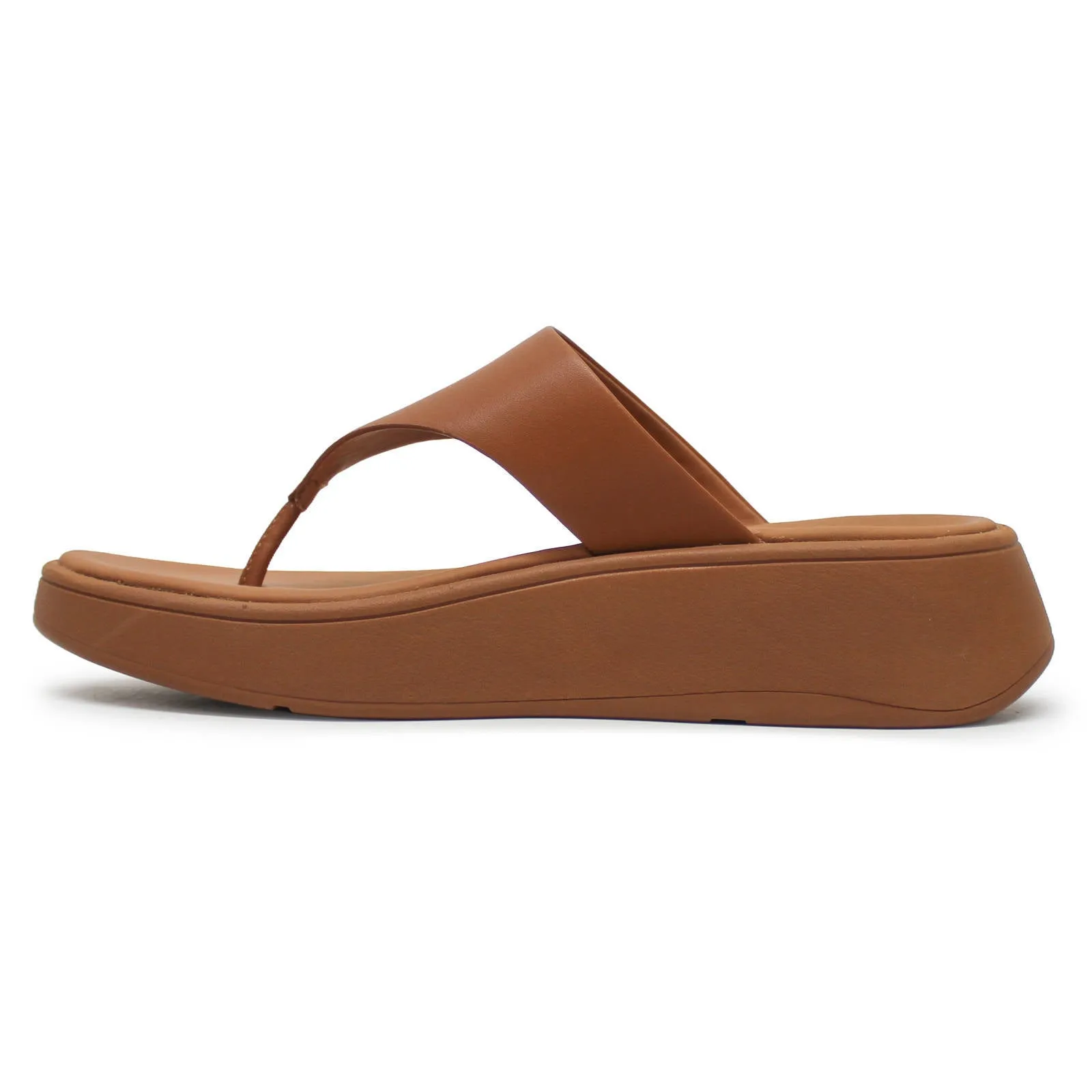 FitFlop F Mode Leather Platform Toe Post Leather Women's Toe Post Sandals