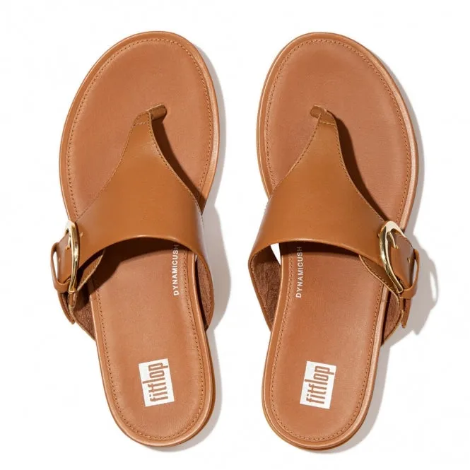 FitFlop Gracie Toe-Post Sandals Light Tan