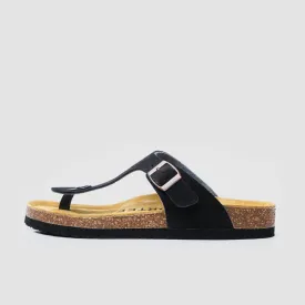 Ibiza Cork Sandal Black