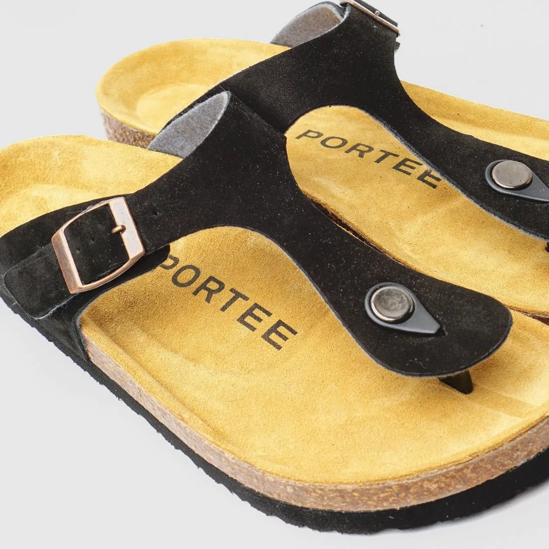 Ibiza Cork Sandal Black