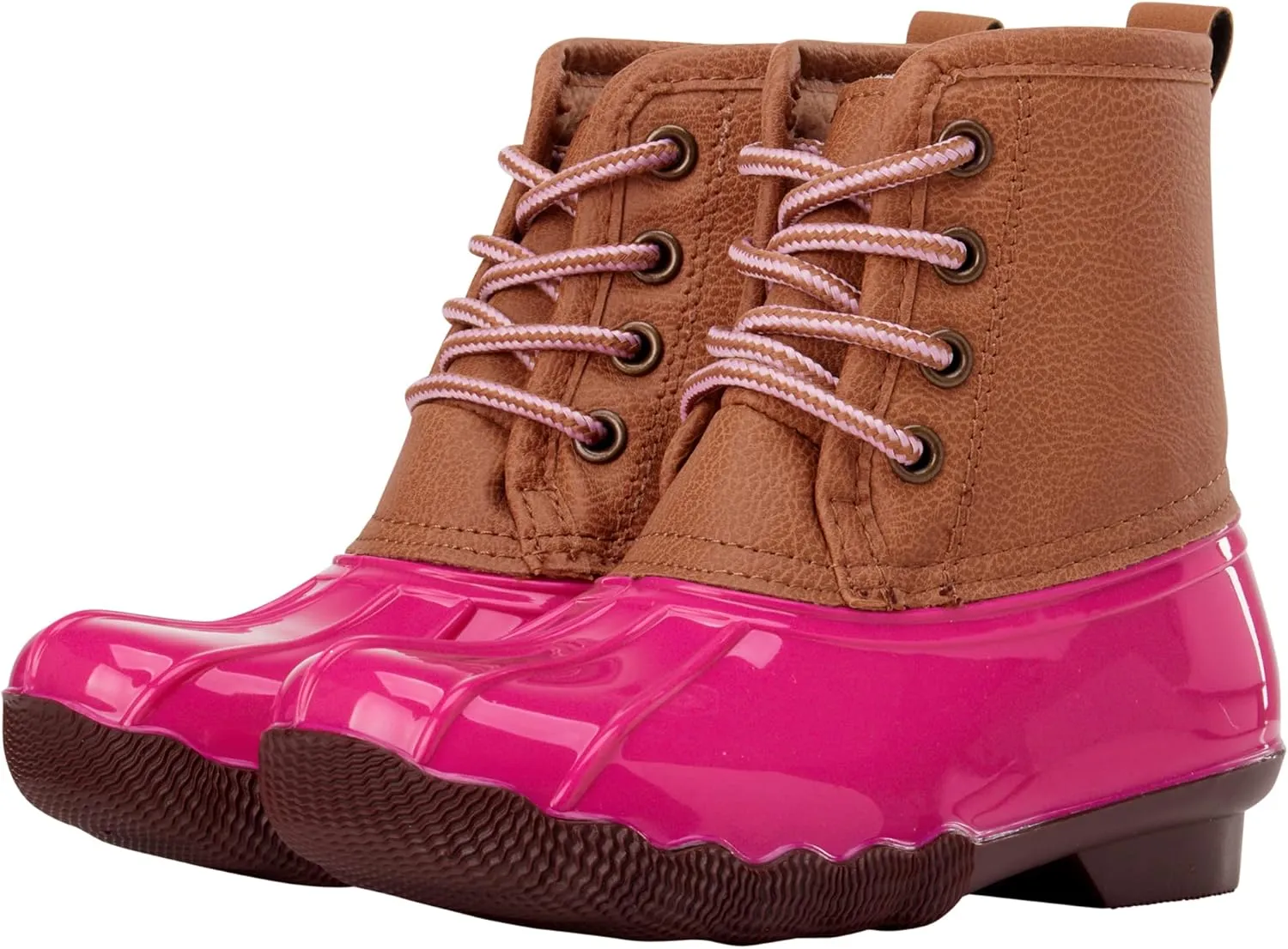 Josmo Girls' Rain Boots - Waterproof Duck Boots with Glitter