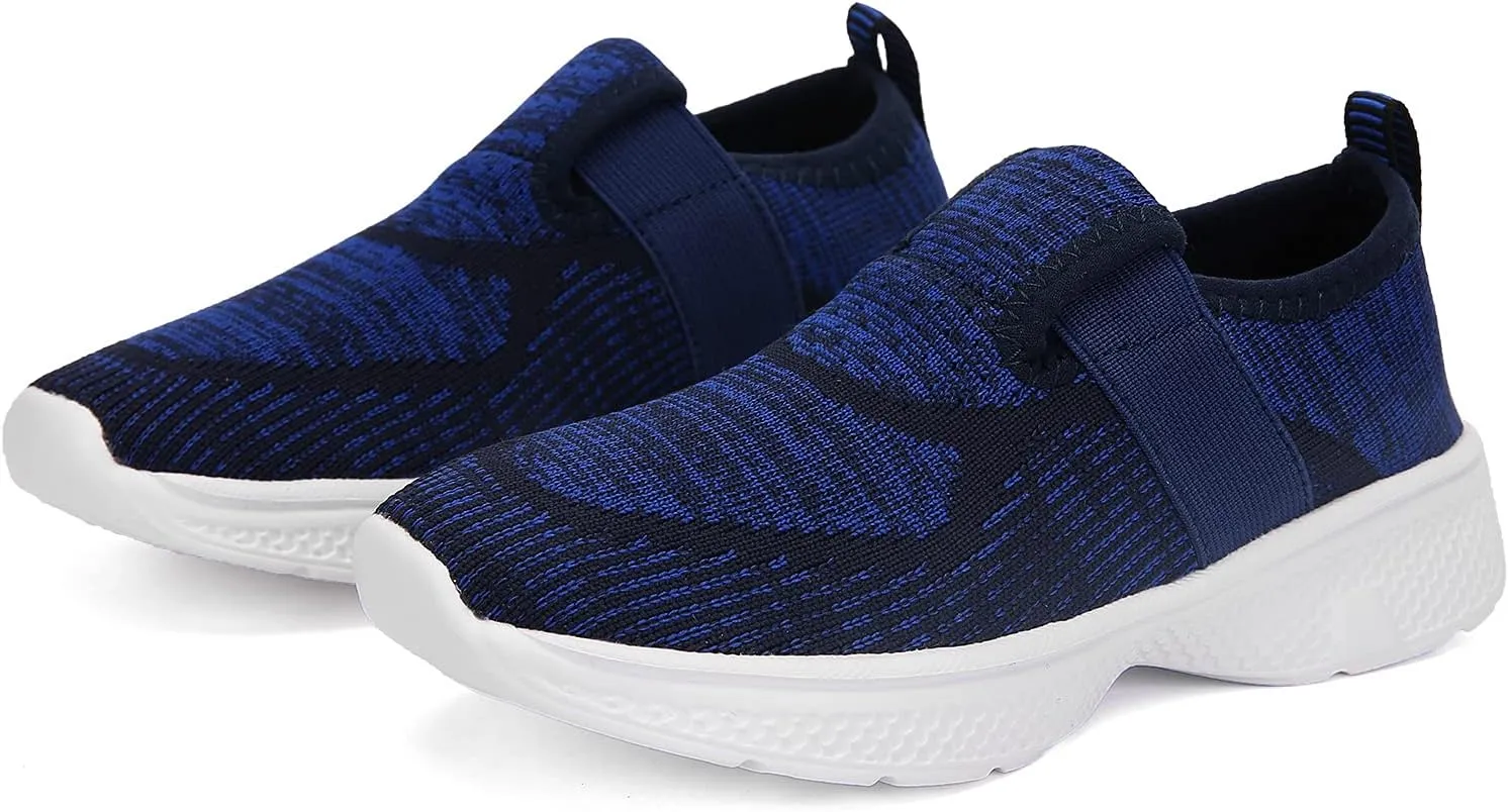 Kids Lightweight Breathable Loafer Walking Shoes Easy Walk Sport Running Sneaker Casual Slip-on Shoe for Boys Girls