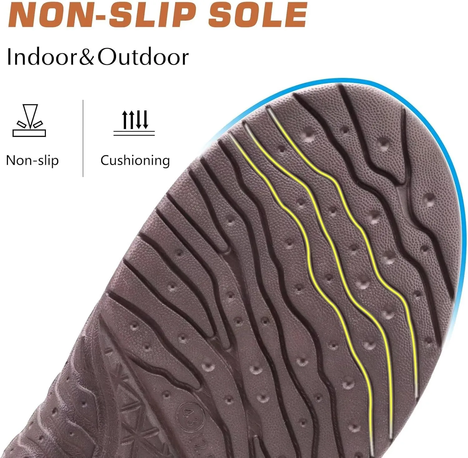 KuaiLu Mens Clog Slippers with Arch Support Suede Faux Fur Memory Foam Warm House Shoes Comfortable Slip-on Mans Bedroom Indoor Outdoor Slippers Rubber Sole Size 7-16