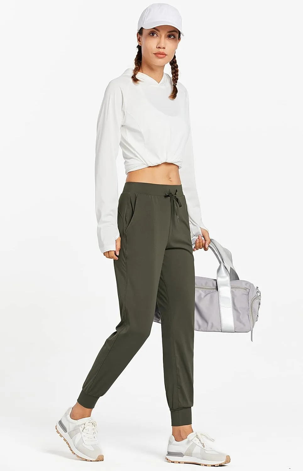 Libin Women's Joggers Pants Athletic Running Petite/Regular/Tall Sweatpants with Pockets Tapered Casual Workout Pants