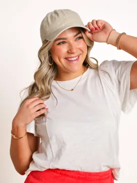 Off We Go Acid Wash Baseball Hat