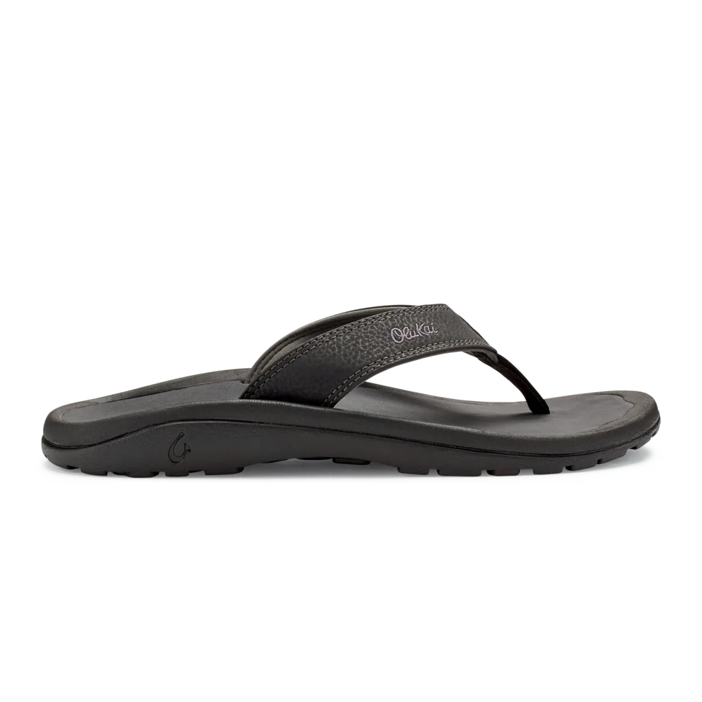 Olukai Ohana Sandal-Black/Dk Shadow