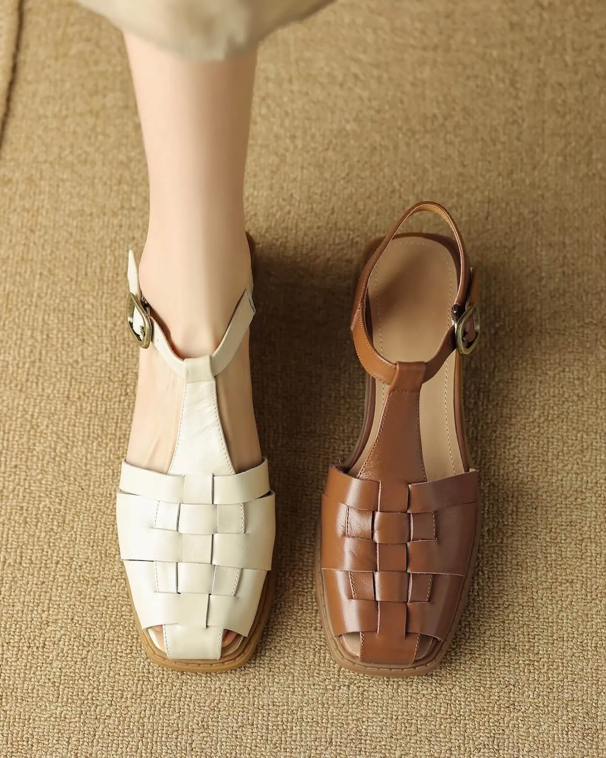 Onley - Woven Fisherman Sandals