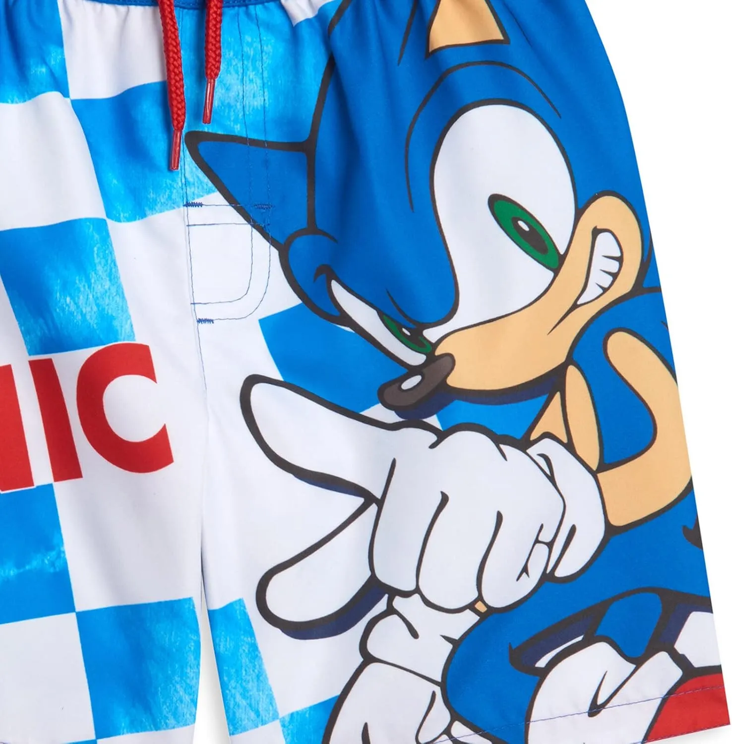 SEGA Sonic The Hedgehog UPF 50  Swim Trunks Toddler to Big Kid Sizes (4T - 14-16)